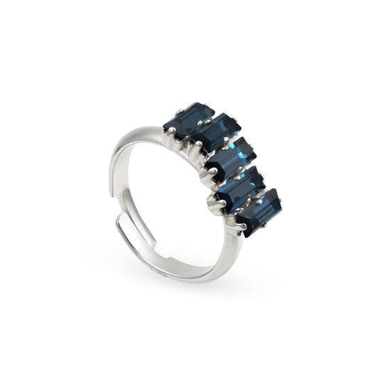 Navy Blue Stone Ring