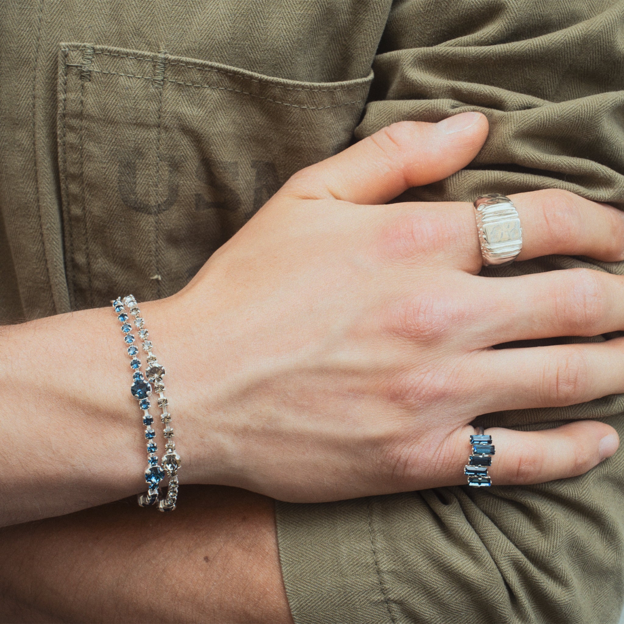 Grey Stone Bracelet